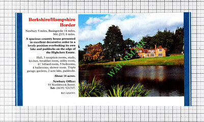 Highclere Estate House Newbury Berkshire Sale Advert - 1991 Cutting