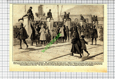 Trieste Mr Julius Price Artist World War One WW1 - c.1918 Cutting