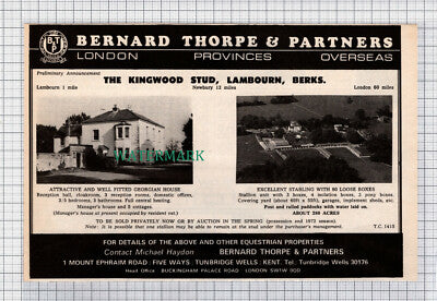 C5285) The Kingwood Stud Lambourn Berkshire - 1971 Cutting