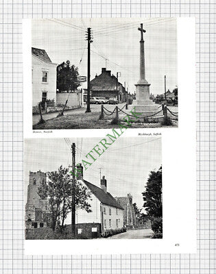 9225) Clare Suffolk Dedham Denver Norfolk Blythburgh - 1972 Cutting