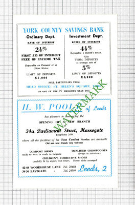 H W Poole Of Leeds Harrogate Shoes Advert - 1962 Cutting