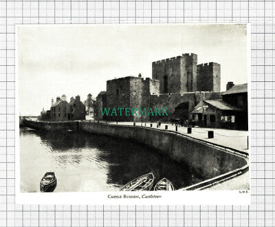 C5756) Castle Rushen Castletown - c.1950s Cutting