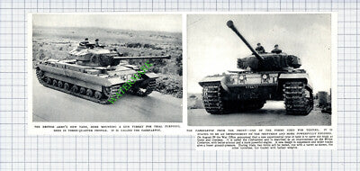 British Army New Tank Caernarvon - 1953 Cutting