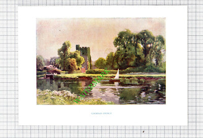 Cookham Berkshire Church - c.1910 Print