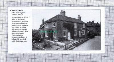 C428) ELVINGTON Post Office Yorkshire - Cutting