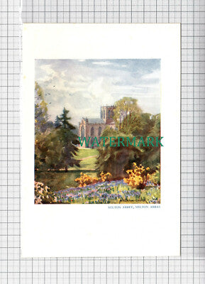 C5109) Milton Abbey Milton Abbas Dorset A Heaton Cooper - SMALL Print c.1948