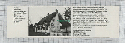 C7628) Thelnetham Diss Suffolk / Tadley Berkshire - 1989 House Advert