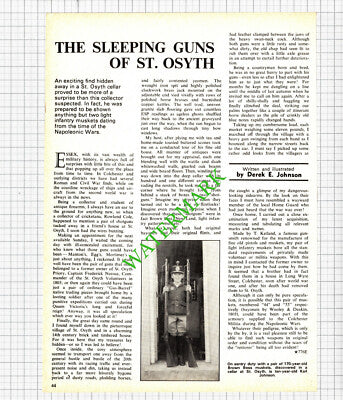 St Osyth Guns Karl Johnson- 1974 Article