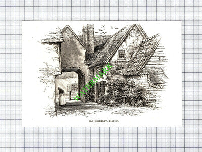 Old Hostelry Elstow - c.1895 Cutting