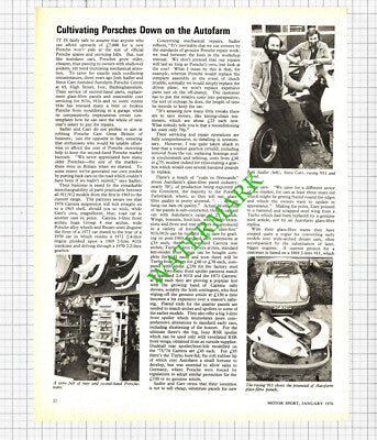 Josh Sadler Steve Carr Autofarm Porsche Centre Iver Bucks - 1976 Article