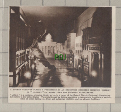 C1391) Lilliput General Electric Company Illuminating Laboratory USA -1948 Clip
