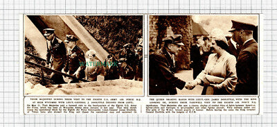 C5643) Lt Gen James Doolittle 8th US Army Air Force WW2 - 1945 Cutting
