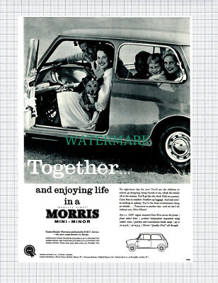 X793) Morris Mini Minor Car Advert - 1960 Cutting
