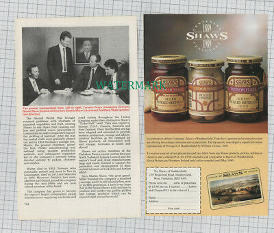 C1430) Shaws Of Huddersfield Pickle Makers Wigan Terence Peace - 1989