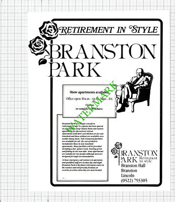 Branston Park Branston Hall Lincolnshire Advert - 1984 Cutting