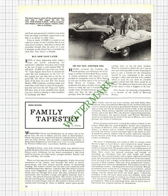 Corniche Car Review - 1975 Article