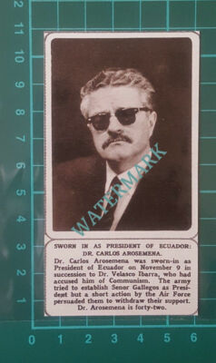 C2667) Dr Carlos Arosemena President of Equador - 1961 Clip