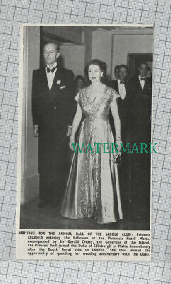 C1121) Phoenicia Hotel Malta Sir Gerald Creasy Saddle Club Ball - 1950 Clip