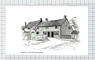 C7829) Downley Buckinghamshire - c.1980s Cutting