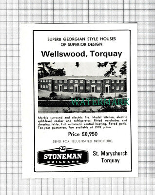 C5399) Wellswood Torquay St Marychurch - House Sale Advert 1970