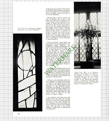 9490) Michelham Priory Stained Glass -1965 Article