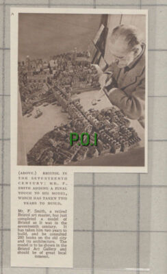C791) Mr F Smith Bristol Model Art Gallery - 1951 Cutting