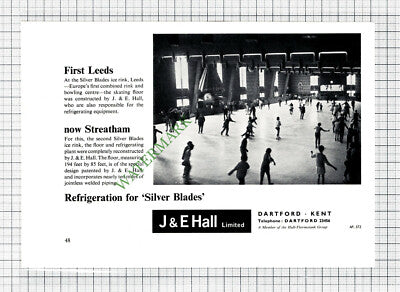 J & E Hall Ltd Dartford Kent Silver Blades Ice Rink Advert - 1962 Cutting