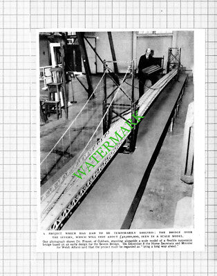 Severn Bridge Model Dr Frazer Cobham - 1953 Cutting