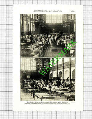 Birmingham University 1st Southern General Hospital - c.1914 Book Print