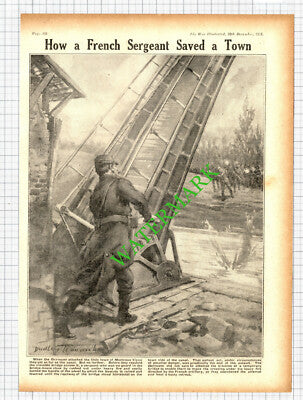 Montreaux Vieux France WW1 World War One - 1914 Cutting / Print