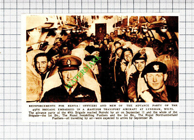 49th Brigade Kenya 1st Bn The Royal Inniskilling Fusiliers - 1953 Cutting