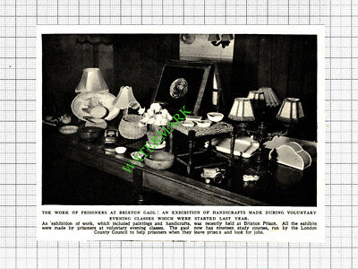 Brixton Gaol Prison Handicrafts - 1952 Cutting