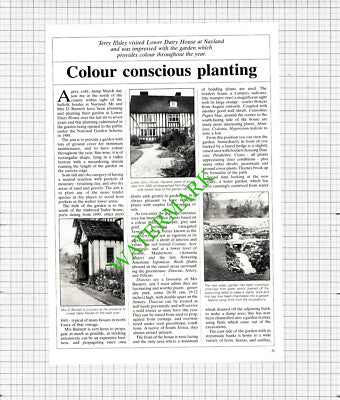 Lower Dairy House Nayland Essex Mr & Mrs D Burnett - 1989 Article