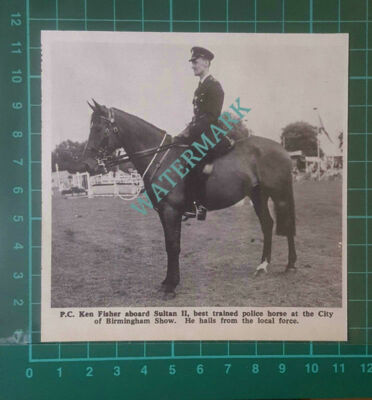 C2655) PC Ken Fisher On Police Horse Sultan II Birmingham Show - 1968 Clip