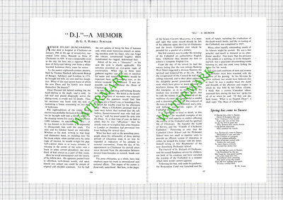Arthur Stuart Duncan-Jones Dean Of Chichester Sussex - 1955 2-Part Cutting