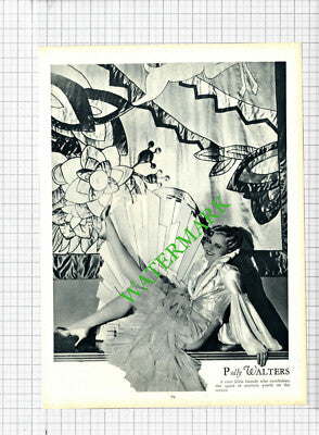 Irene Dunne Actress / Polly Walters - 1930s Book Print