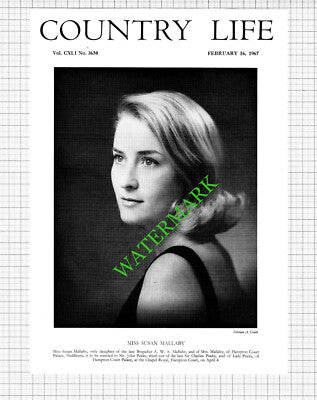Miss Susan Mallaby Hampton Court Palace John Peake Sir Charles - 1967 Cutting