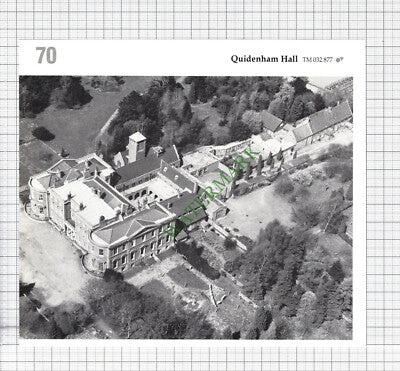 Quidenham Hall Norfolk - c.1980s Cutting