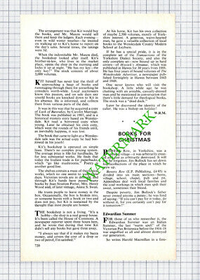 KIt Calvert Hawes Bookshop - 1976 Small Article