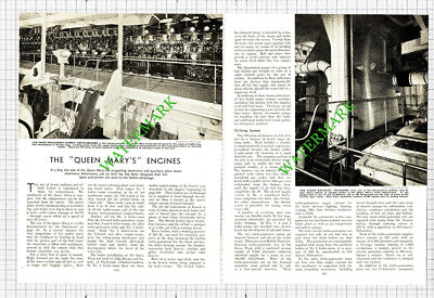 Ship Queen Mary Engines - 1930s Article