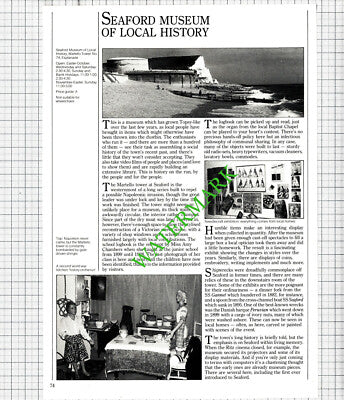 Seaford Museum of Local History Sussex Martello Tower - 1986 Cutting