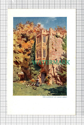 C5094) Cerne Abbas Gateway Dorset - SMALL Print c.1948