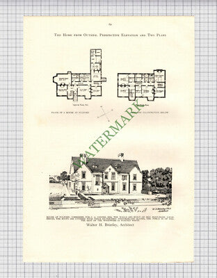 8959) Fulford Yorkshire C A Cooper Walter H Brierley - c.1906 Print / Cutting