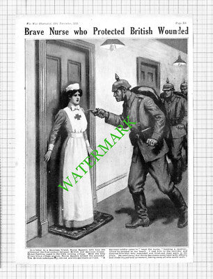 Nurse Agassiz World War One - 1914 Cutting