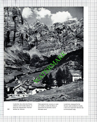 Switzerland Leukerbad - 1970s Cutting / Print