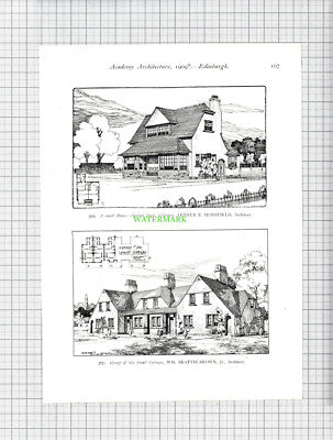 8787) The Abbey North Berwick Guy Speir / Spylaw Park Colinton Horsfield -1909