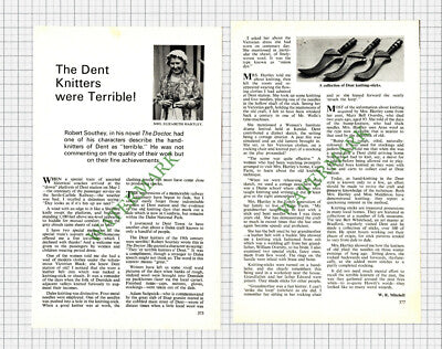 9805) Dent Cumbria Knitters Mrs Elizabeth Hartley Middleton - 1976 Article