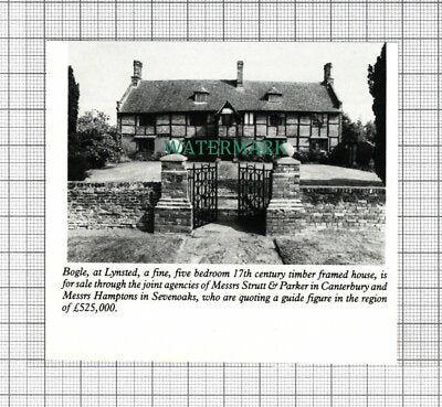 C3087) Bogle Lynsted Kent - 1991 Small Magazine Sale Advert