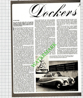 Sir Bernard and Lady Docker Daimler Cars -1979 Article