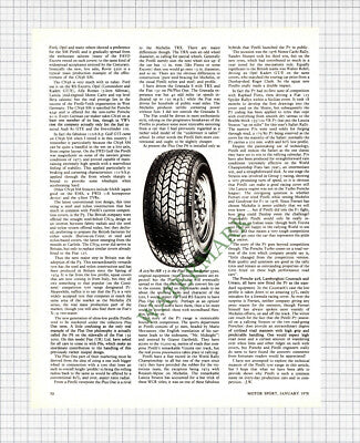 9057) Pirelli Tyre Makers - 1978 Article